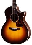 Taylor 50th Anniversary American Dream Acoustic Electric Guitar with Case Body Angled View